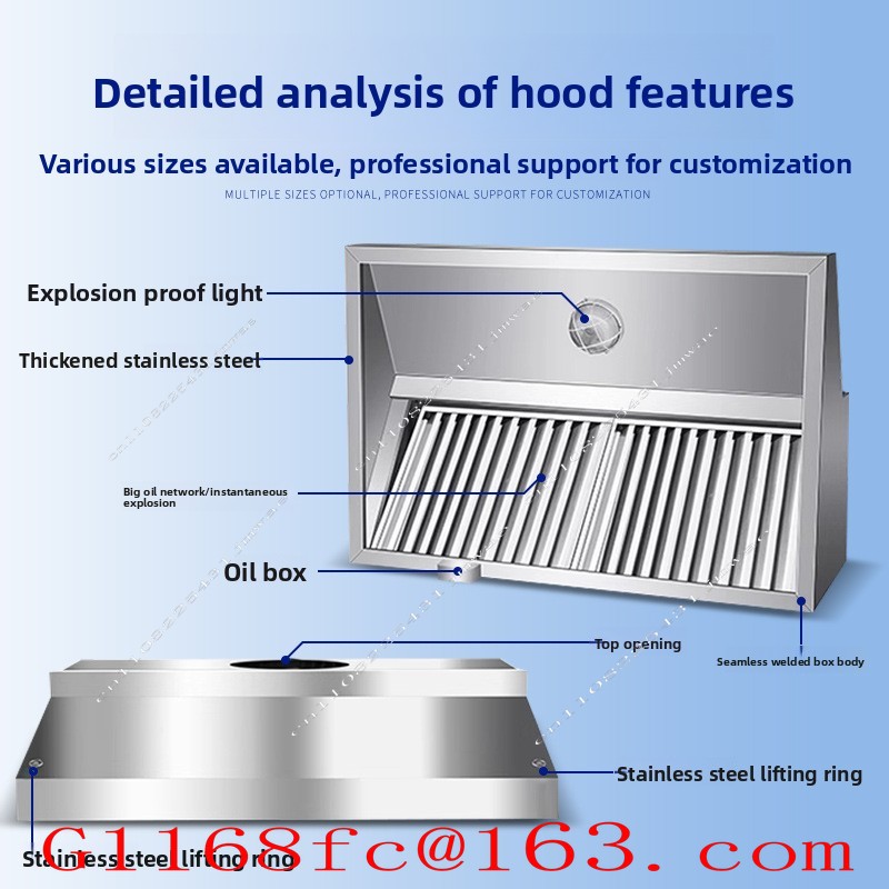غطاء عادم من الفولاذ المقاوم ل - مراجعة Commercial Kitchen Hoods وسعره